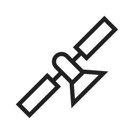 Satellite, space, station icon vector image. Can also be used for military. Suitable for use on web apps, mobile apps and print media.のイラスト素材