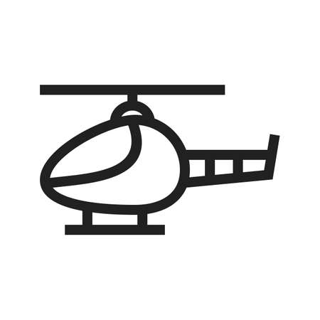 Helicopter, military, rescue icon vector image. Can also be used for military. Suitable for use on web apps, mobile apps and print media.のイラスト素材
