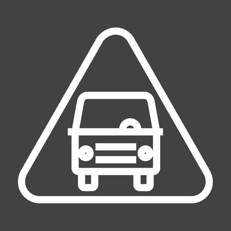 Bus, stop, sign icon vector image. Can also be used for traffic signs. Suitable for web apps, mobile apps and print media.のイラスト素材
