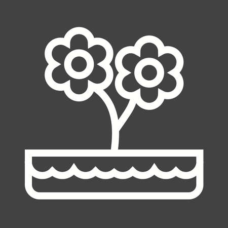 Flower in pot iconのイラスト素材