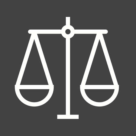 Justice scale iconのイラスト素材