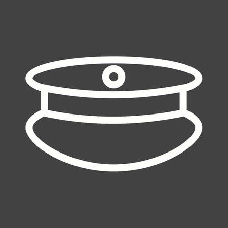 Police hat iconのイラスト素材