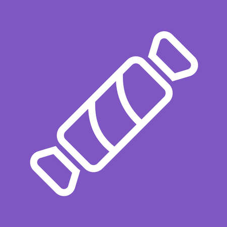 Candy, cane, striped icon vector image. Can also be used for sweets and confectionery. Suitable for use on web apps, mobile apps and print media.のイラスト素材