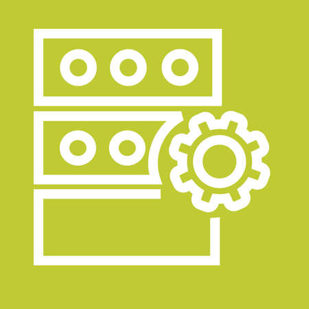 Data, server, storage icon vector image.Can also be used for admin dashboard. Suitable for mobile apps, web apps and print media.のイラスト素材