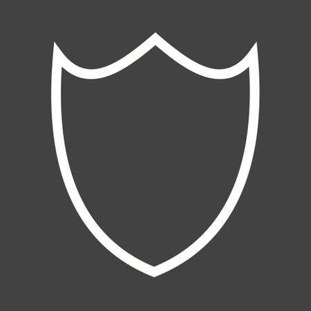 Shield, security, shape icon vector image. Can also be used for shapes and geometry. Suitable for use on web apps, mobile apps and print media.のイラスト素材