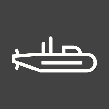 Submarine, ship, sea icon vector image.のイラスト素材