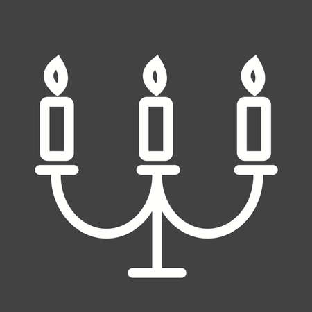 Candles, light, birthday icon vector image.のイラスト素材