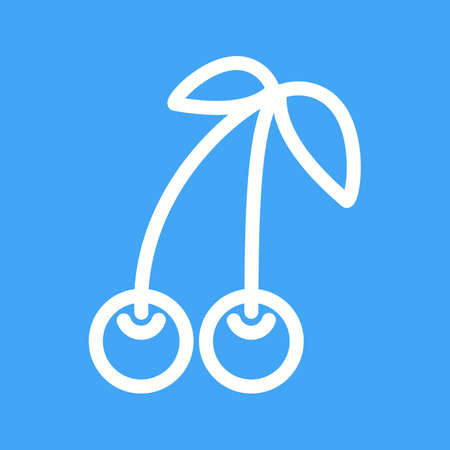 Cherry, christmas, food icon vector image.Can also be used for christmas, celebrations, observances and holidays. Suitable for use on web apps, mobile apps and print media.のイラスト素材