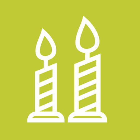Candle, christmas, party icon vector image.Can also be used for christmas, celebrations, observances and holidays. Suitable for use on web apps, mobile apps and print media.のイラスト素材