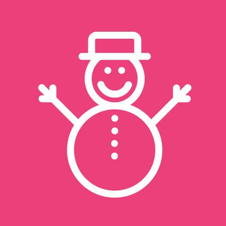 Snowman, christmas, winter icon vector image.Can also be used for christmas, celebrations, observances and holidays. Suitable for use on web apps, mobile apps and print media.の写真素材