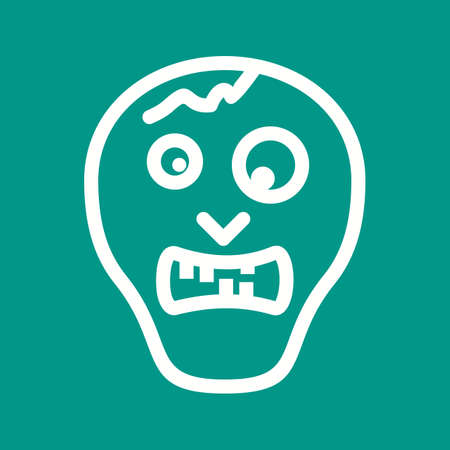 Zombie, dead, horror icon vector image.Can also be used for halloween, celebration, observances and holidays. Suitable for mobile apps, web apps and print media.のイラスト素材