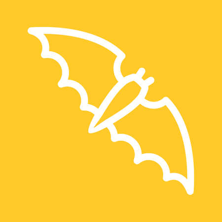Bat, halloween, night icon vector image.Can also be used for halloween, celebration, observances and holidays. Suitable for mobile apps, web apps and print media.のイラスト素材