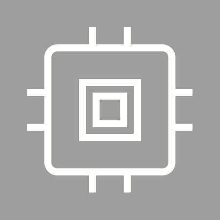 Chip, ic, circuit icon vector image. Can also be used for computer hardware, computer network and...