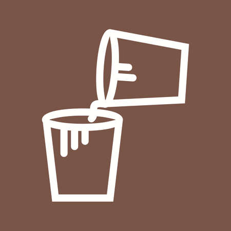 Bucket, paint, box icon vector image.のイラスト素材