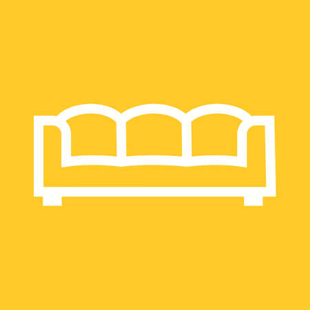 Modern, home, interior icon vector image.のイラスト素材