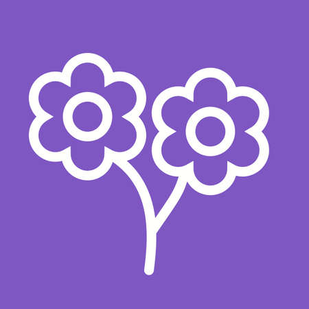 Flower, spring, rose icon vector image.Can also be used for gardening. Suitable for mobile apps, web apps and print media.のイラスト素材