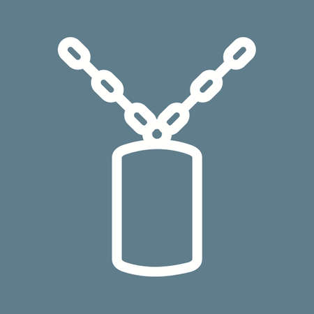 Chain, fence, army icon vector image. Can also be used for military. Suitable for use on web apps, mobile apps and print media.のイラスト素材