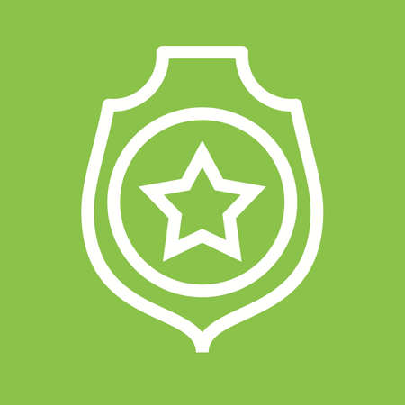 Military, badge, army icon vector image. Can also be used for military. Suitable for use on web apps, mobile apps and print media.のイラスト素材