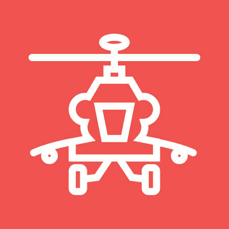Helicopter, military, rescue icon vector image. Can also be used for military. Suitable for use on web apps, mobile apps and print media.のイラスト素材