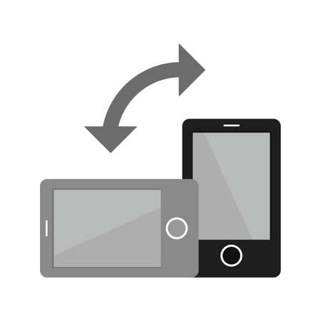 Auto, rotation, mobile icon vector image. Can also be used for mobile apps, phone tab bar and settings. Suitable for use on web apps, mobile apps and print mediaのイラスト素材