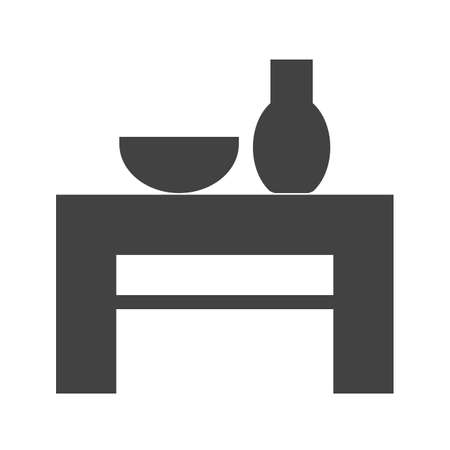Table, wedding, decoration icon vector image.Can also be used for furniture design. Suitable for mobile apps, web apps and print media.のイラスト素材