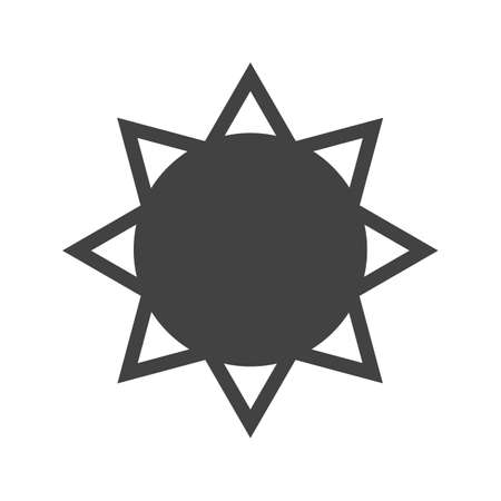 Sun, rays, nature icon vector image.Can also be used for gardening. Suitable for mobile apps, web apps and print media.のイラスト素材