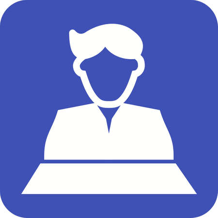 News, tv, anchor icon vector image. Can also be used for professionals. Suitable for web apps, mobile apps and print media.のイラスト素材