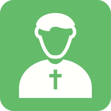 Priest, catholic, christian icon vector image. Can also be used for professionals. Suitable for web apps, mobile apps and print media.のイラスト素材