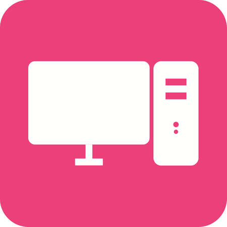 Computer, screen, communication icon vector image.Can also be used for home electronics and appliances. Suitable for mobile apps, web apps and print media.のイラスト素材