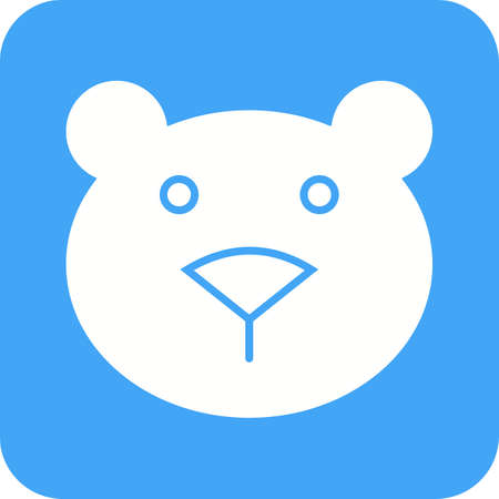 Bear, cub, polar icon vector image. Can also be used for Animals and Insects. Suitable for mobile apps, web apps and print media.のイラスト素材