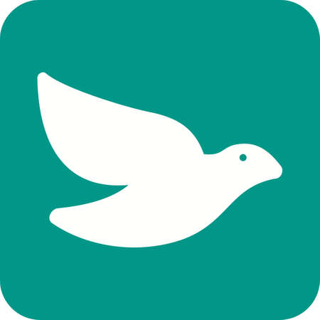Dove, peace, bird icon vector image. Can also be used for Animals and Insects. Suitable for mobile apps, web apps and print media.のイラスト素材