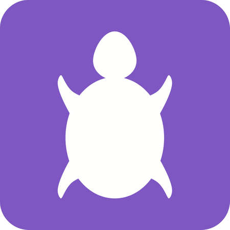 Turtle, sea, green icon vector image. Can also be used for Animals and Insects. Suitable for mobile apps, web apps and print media.のイラスト素材