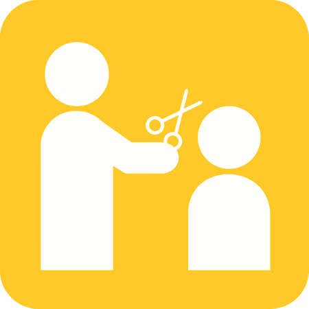 Hair, cut, hairdresser icon vector image. Can also be used for activities. Suitable for use on web apps, mobile apps and print media.のイラスト素材