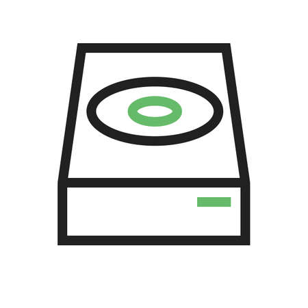 Dvd, cd, player icon vector image. Can also be used for computer and hardware. Suitable for use on web apps, mobile apps and print media.のイラスト素材