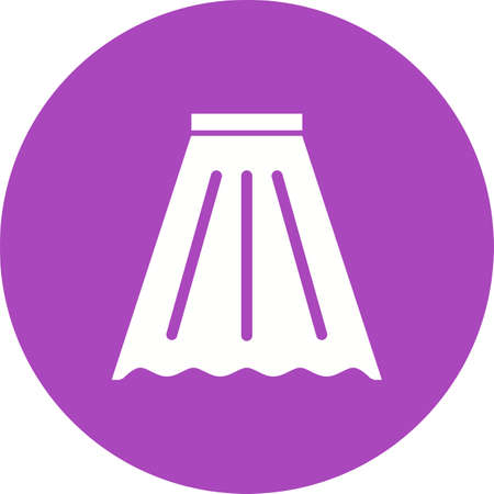 Skirt, beauty, style icon vector image. Can also be used for clothes and fashion. Suitable for web apps, mobile apps and print media.のイラスト素材