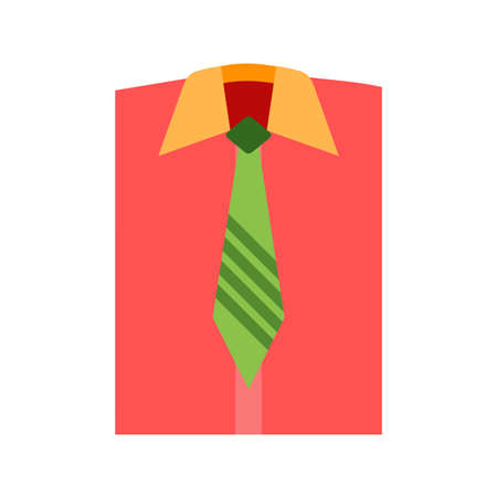 Shirt, tie, suit icon vector image. Can also be used for clothes and fashion. Suitable for web apps, mobile apps and print media.のイラスト素材