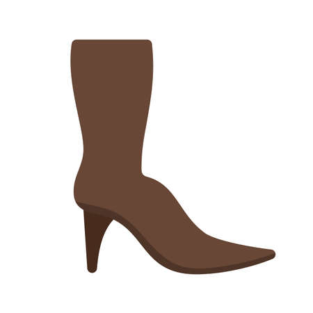 Long, boots, winter icon vector image. Can also be used for clothes and fashion. Suitable for web apps, mobile apps and print media.のイラスト素材