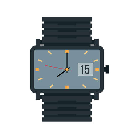 Watch, smart, wrist icon vector image. Can also be used for clothes and fashion. Suitable for web apps, mobile apps and print media.のイラスト素材