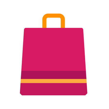 Shopping, bag, retail icon vector image. Can also be used for household objects. Suitable for use on web apps, mobile apps and print media.のイラスト素材