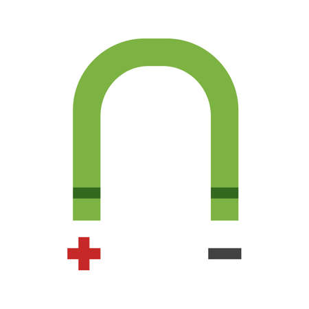 Magnet, metal, power icon vector image. Can also be used for household objects. Suitable for use on web apps, mobile apps and print media.のイラスト素材
