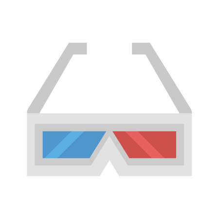 Glasses, movie, view icon vector image. Can also be used for multimedia. Suitable for use on web apps, mobile apps and print media.のイラスト素材