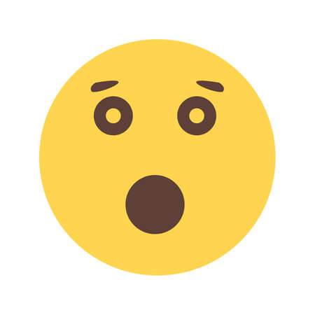 Surprised expression, upset iconのイラスト素材