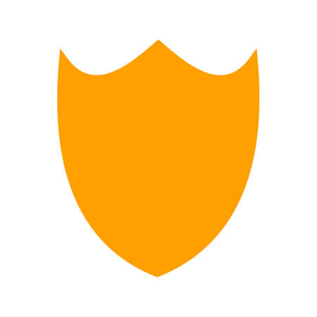 Shield, security, shape icon vector image. Can also be used for shapes and geometry. Suitable for use on web apps, mobile apps and print media.のイラスト素材