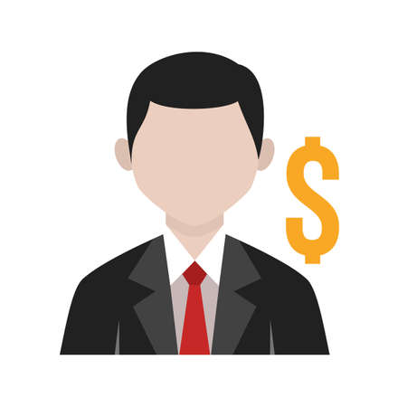 Business, office, banker icon vector image. Can also be used for activities. Suitable for use on web apps, mobile apps and print media.のイラスト素材