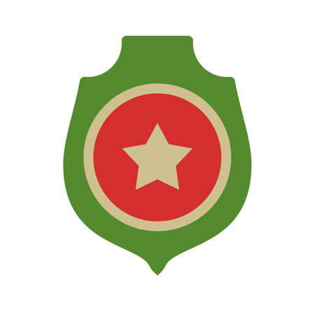 Military, badge, army icon vector image. Can also be used for military. Suitable for use on web apps, mobile apps and print media.のイラスト素材