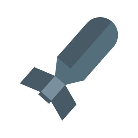 Missile, nuclear, bomb icon vector image. Can also be used for military. Suitable for use on web apps, mobile apps and print media.のイラスト素材