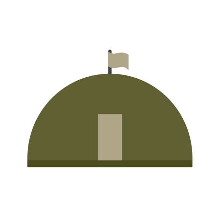 Military, base, concrete icon vector image. Can also be used for military. Suitable for use on web apps, mobile apps and print media.のイラスト素材