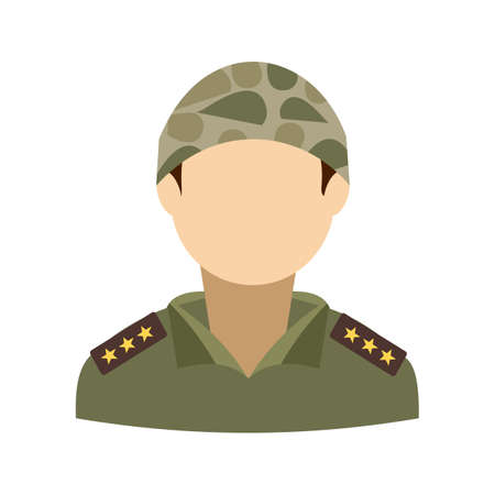 Soldier, military, army icon vector image. Can also be used for military. Suitable for use on web apps, mobile apps and print media.のイラスト素材