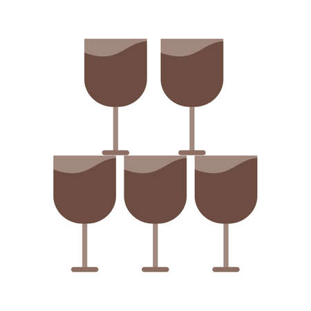 Goblet, glass, wine icon vector image. Can also be used for wedding. Suitable for use on web apps, mobile apps and print media.のイラスト素材