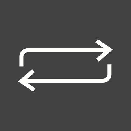 Arrow, undo, refresh icon vector image. Can also be used for arrows. Suitable for mobile apps, web apps and print media.のイラスト素材